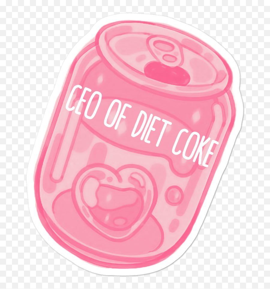 Download Image Of Ceo Diet Coke Stickers - Kawaii Pink Illustration Png,Ceo Png