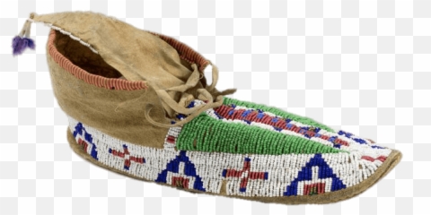 Mocassin With Small Beads Transparent Png - Stickpng Shoe,Beads Png