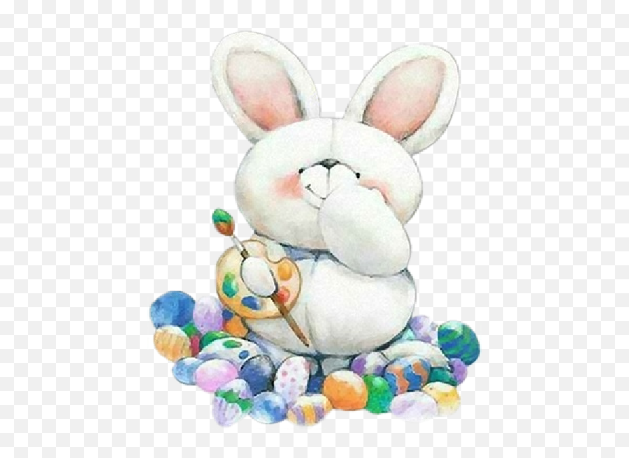 Baby - Bunnycartoon Clipart342png 600600 Forever Animated Glitter Animated Happy Easter,Easter Bunny Transparent Background