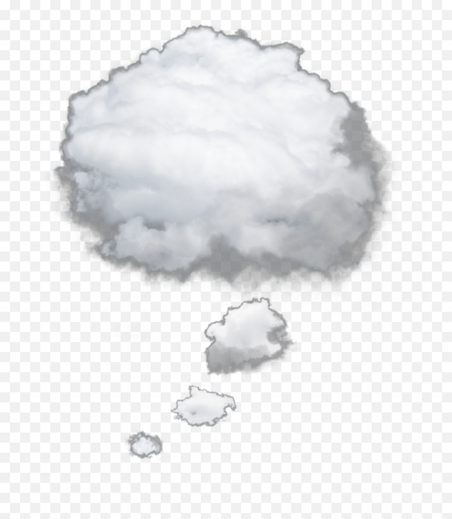 Thought Bubble Cloud Sticker By Constance Keller - Dog Thought Bubble Png,Thought Bubble Transparent