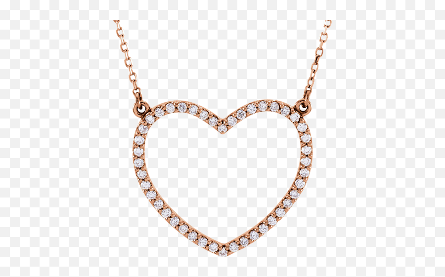 Zdiamond Heart Necklace 66415 - Fine Necklace For Kid Png,Diamond Heart Png