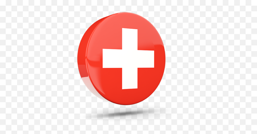 Glossy Round Icon 3d Illustration Of Flag Switzerland - Vertical Png,Switzerland Flag Png