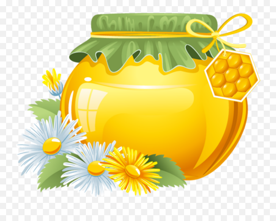 Honey Transparent Background Png Image - Pot De Miel Dessin,Honey Transparent Background