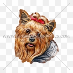 Yorkie Production Ready Artwork For T - Shirt Printing Yorkshire Terrier Png,Yorkie Png
