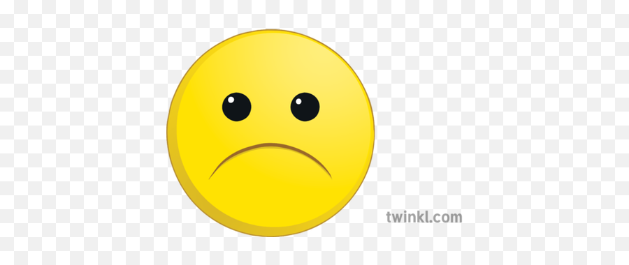 Yellow Unhappy Smiley Emoticon Sad Face Ks4 Illustration - Smiley Png,Sad Face Emoji Transparent