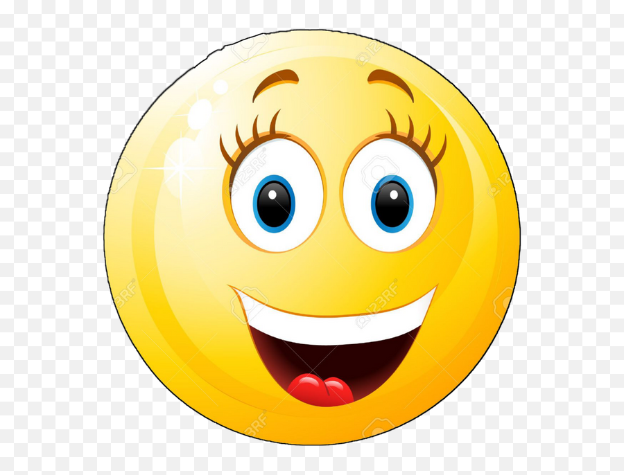 Happy Smiley Face Transparent Cartoon - Happy Face Girl Emoji Png,Happy Face  Transparent - free transparent png images 