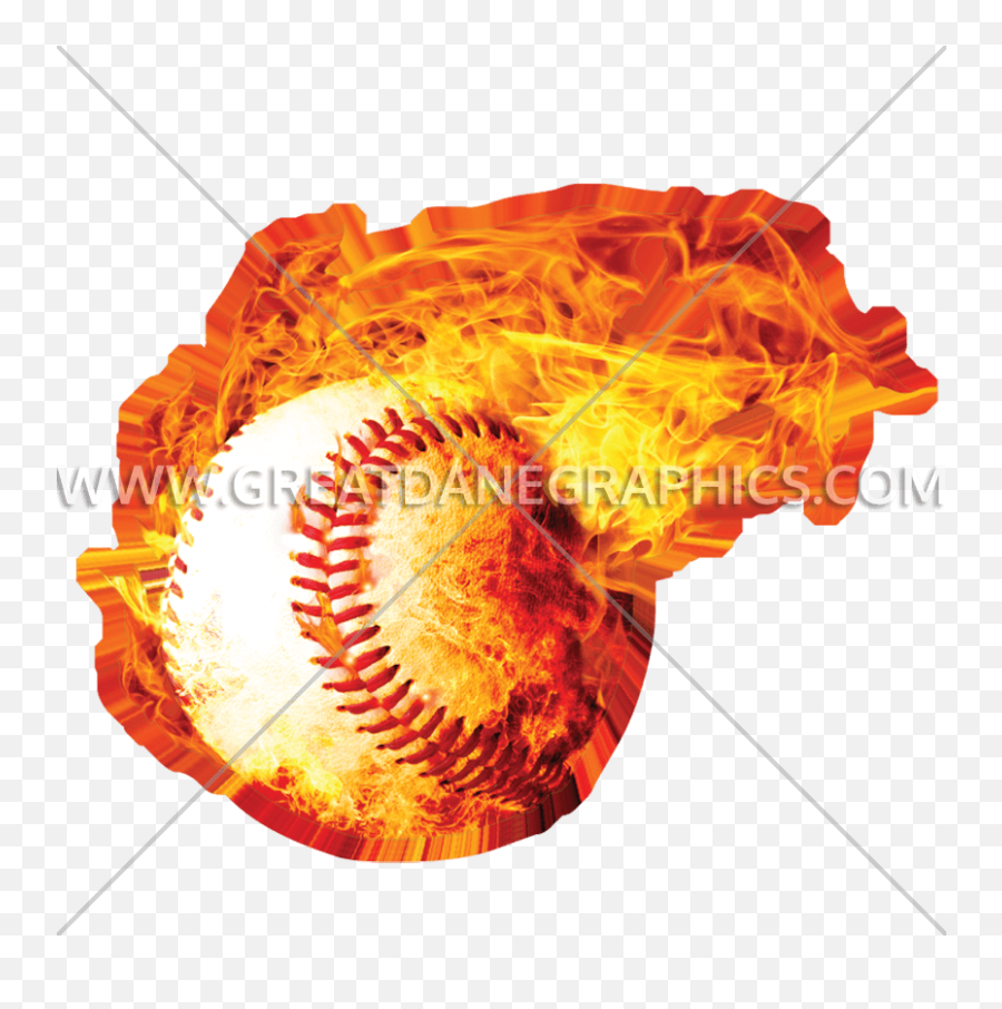 Fireball Baseball Production Ready Artwork For T - Shirt Transparent Png Flaming Baseball,Fireball Transparent