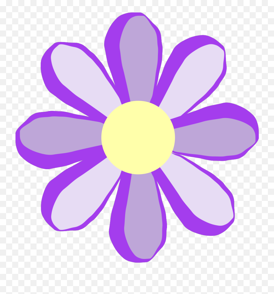 Purple Flower Outline Png Svg Clip Art For Web - Download Transparent Cute Purple Png,Purple Flower Png