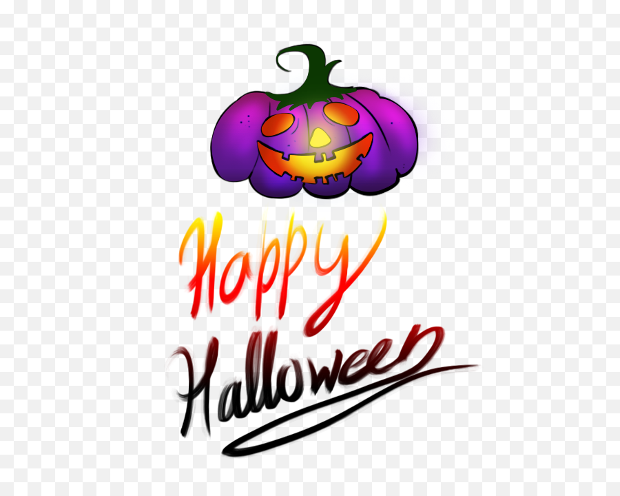 Free Purple Pumpkin Happy Halloween - Pumpkin Png,Happy Halloween Png