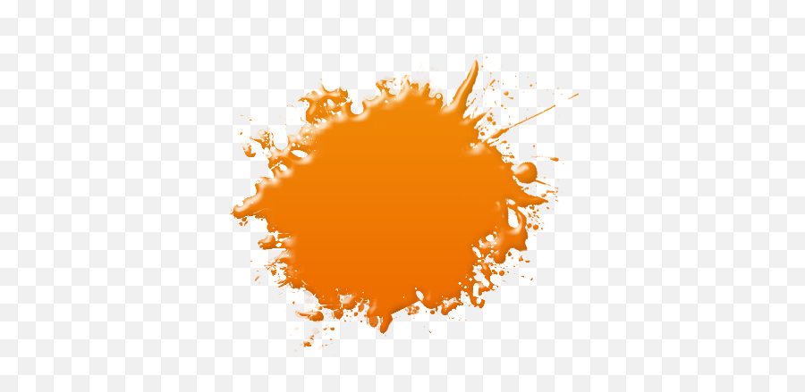 Orange Paint Splatter Png Transparent - Paint Splash Icon Png,Splat Transparent