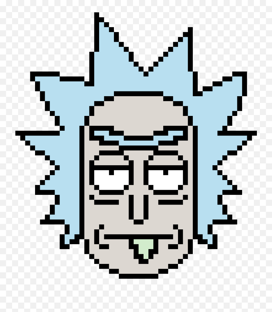 Rick Face Png - Rick Sanchez Pixel Art,Rick Sanchez Transparent