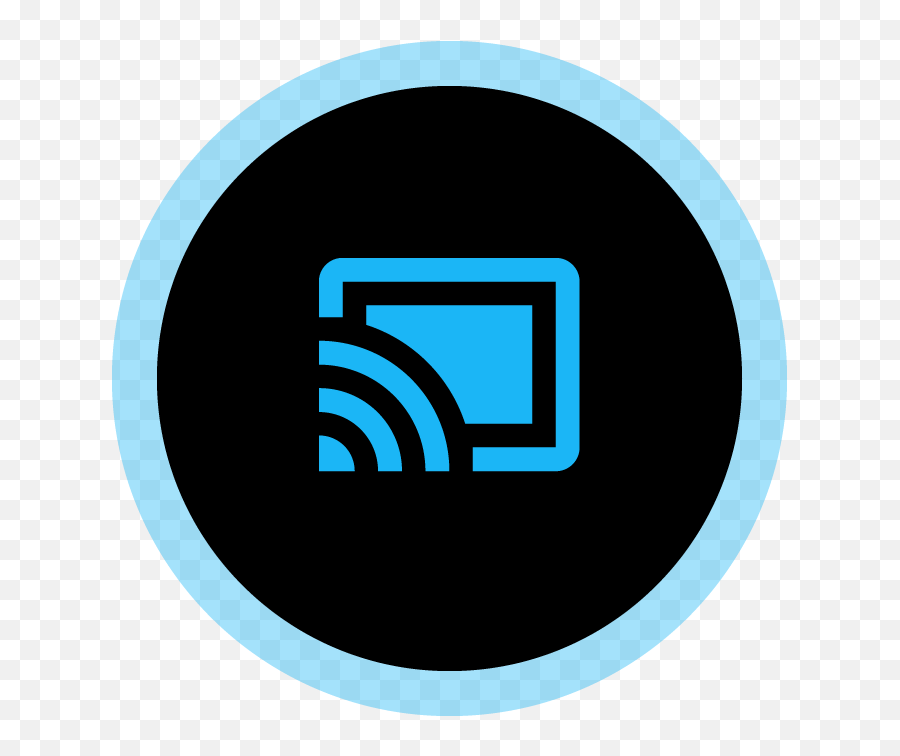 Download Cast Icon Blue Connected - Chromecast Facebook Png,Chromecast Logo