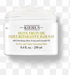 Olive Fruit Oil Deeply Reparative Hair Mask - Kiehls png