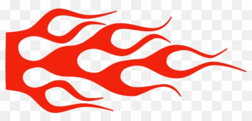 Flames Clipart Red - Vector Hot Rod png