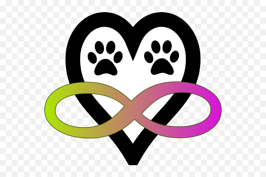 Infinity Tattoo With Dog Print - Infinity Symbol With Paw Clip Art Png,Dog Print Png