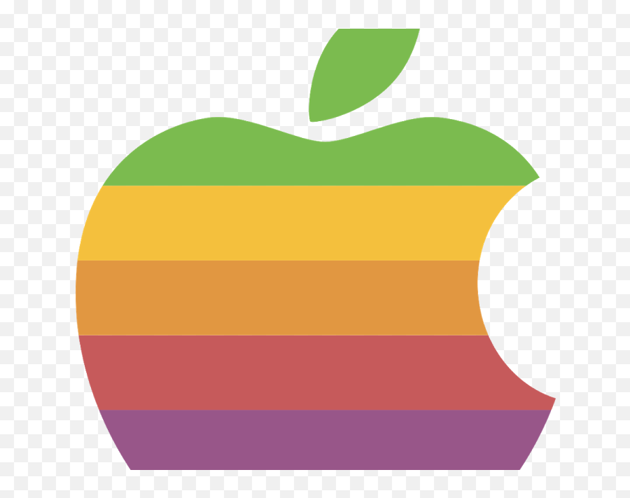 Apple Logo Vector Color - Apple Logo Then And Now Png,Apple Logo Vector