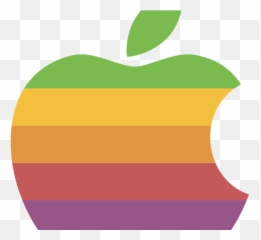 Apple Logo Vector Color - Then And Now png