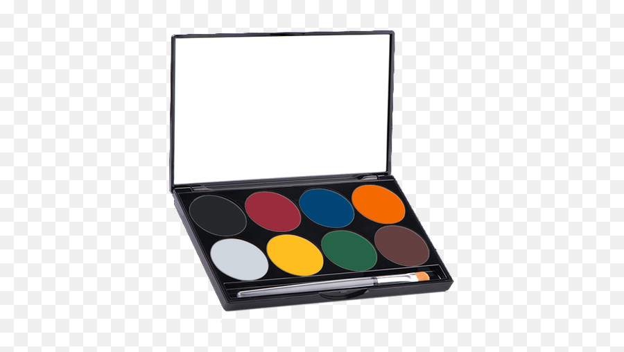 Paradise Makeup Aq - 8 Color Palette Mehron Face Paint Palette Png,Paint Palette Png