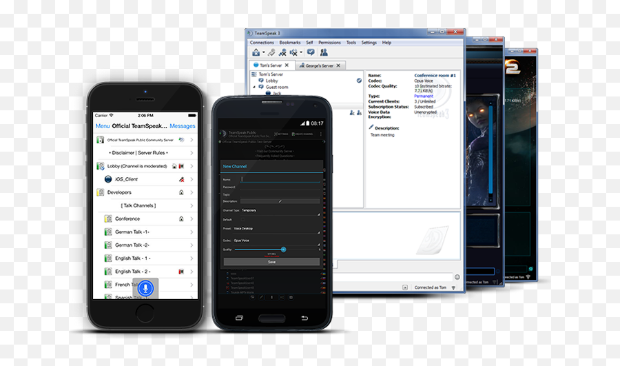 Download Teamspeak 3 Client - Technology Applications Png,Teamspeak Guest Icon