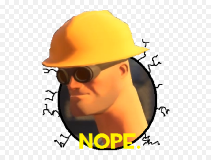 Download Nope - Tf2 Engineer Nope Meme Png,Nope Png