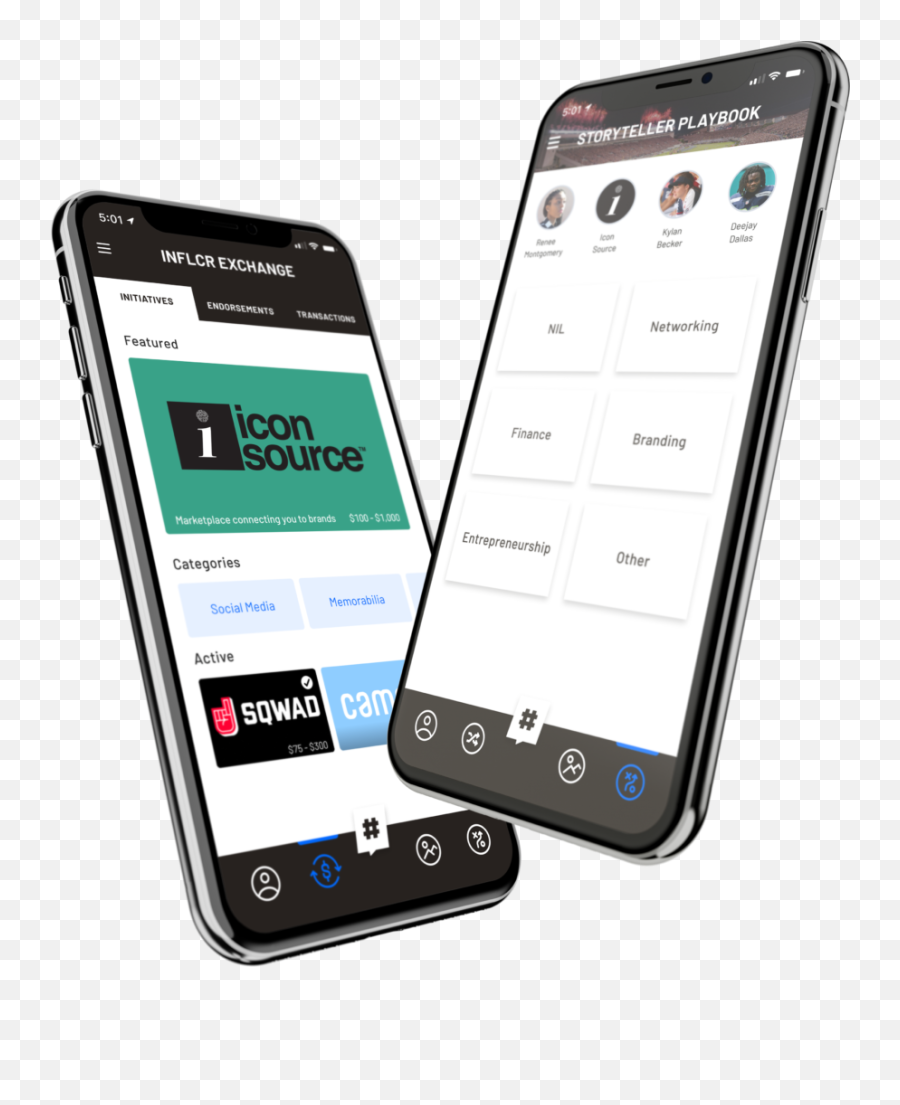 Icon Source Inflcr Team Up To Connect Athletes Brands - Technology Applications Png,Icon For Team