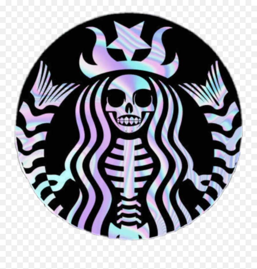 Skulls Sticker Challenge - Skeleton Starbucks Logo Png,Purple Skull Icon
