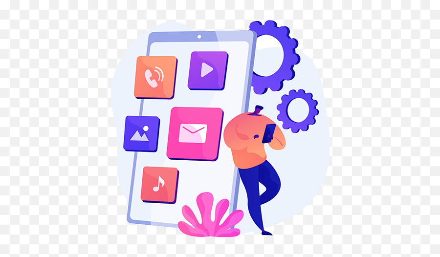 Flutter App Development Services Company Usa Hire - Native App Illustration Png,Flutter Launcher Icon