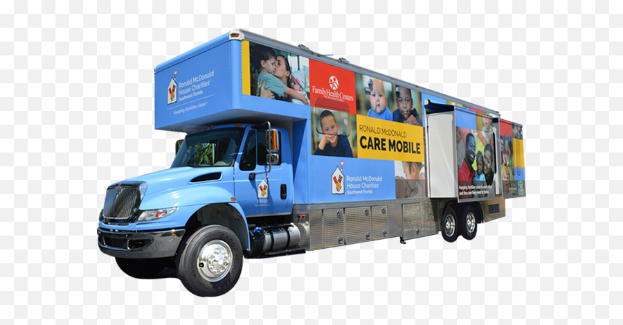 Care Mobile Family Health Centers Of Southwest Florida - Trailer Truck Png,Ronald Mcdonald Png