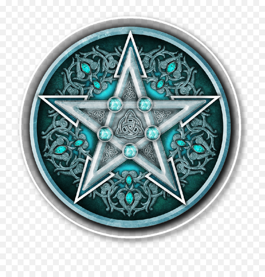 Water Pentacle Sticker Ancient Symbols - Background Pentagram Png,Pentacle Transparent Background