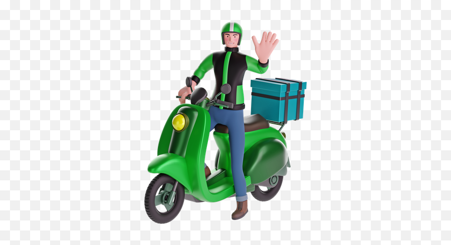 Premium Delivery Man - Delivery 3d Png,Bike Delivery Icon