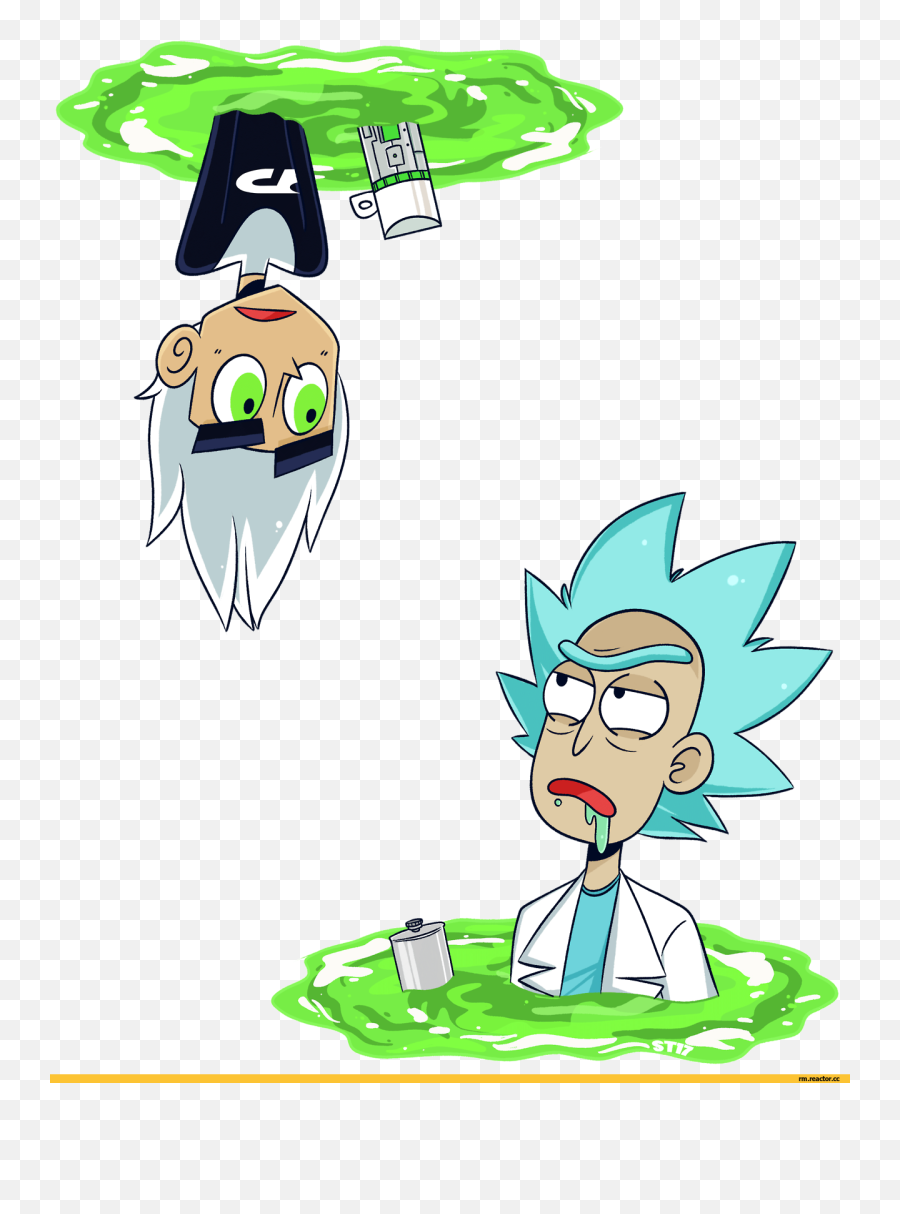 Download Crossover Danny Phantom And Rick Morty Image - Rick Y Morty Png,Danny Phantom Png