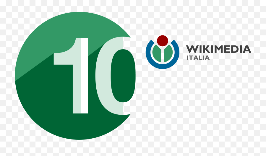 Filewikimedia Italia 10th Anniversary Logo Hipng - Wikimedia Foundation,Anniversary Png