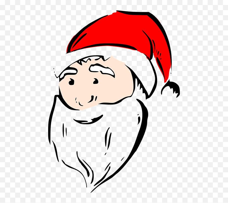 Santa Claus Face - Free Vector Graphic On Pixabay Santa Face Png,Santa Claus Hat Png