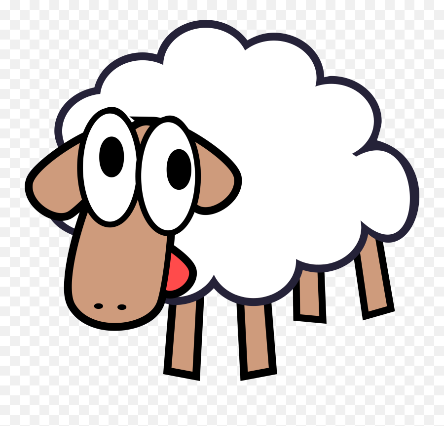 Sheep Png Clipart 3 Image - Cartoon Sheep No Background,Sheep Png
