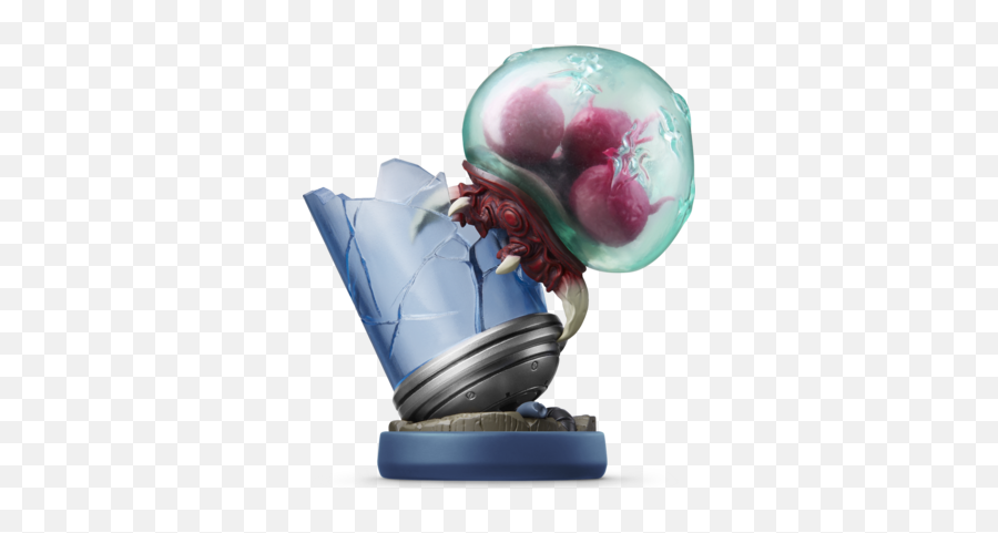 Metroid Amiibo Figure - Amiibo Life The Metroid Amiibo Png,Metroid Logo Png