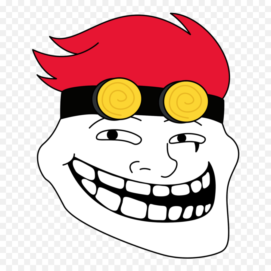 Nose Smiley Character Headgear Clip Art - Cartoon Png,Trollface Png