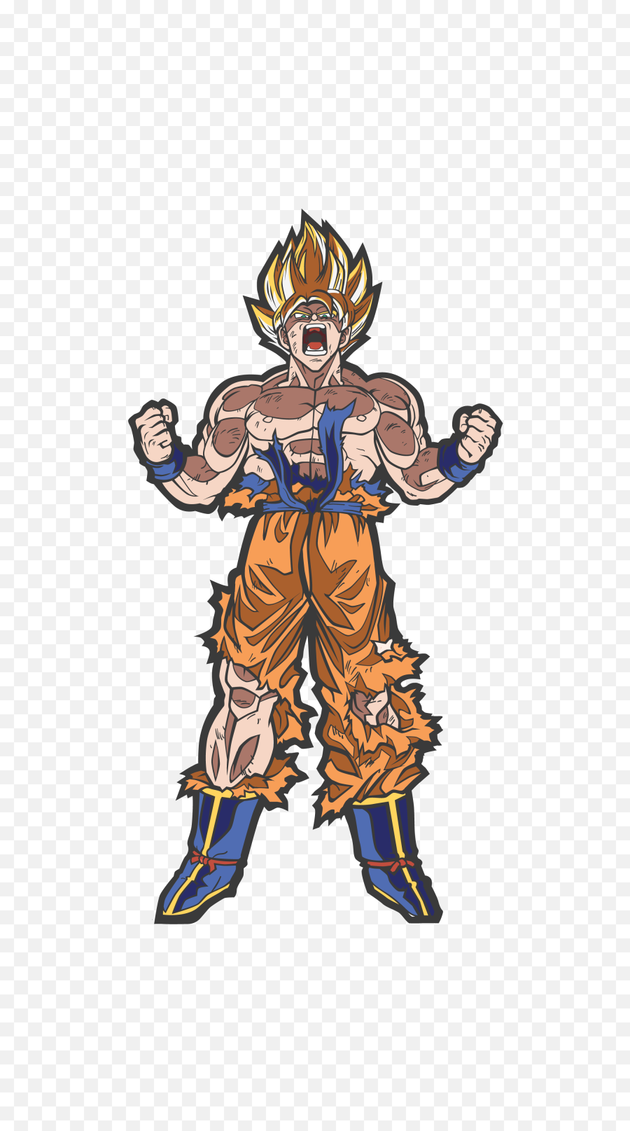 Dragon Ball Z Super Saiyan Goku Figpin - Drawings Of Dragon Ball Z Super Saiyan Png,Master Roshi Png