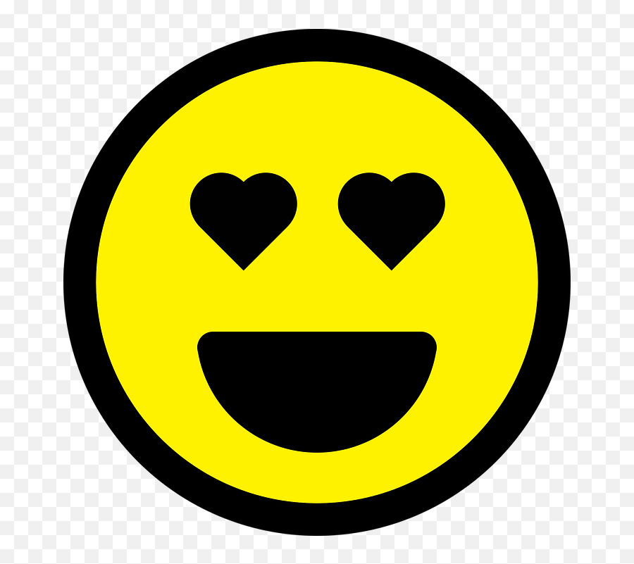Smiley Emoticon Love - Free Vector Graphic On Pixabay Smiley Png,Facebook Emojis Png