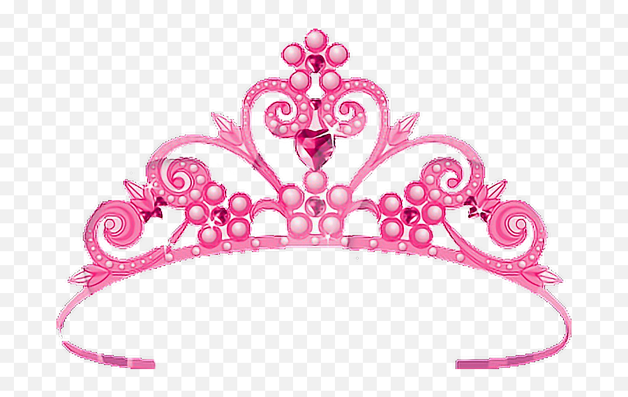 pink princess crowns png