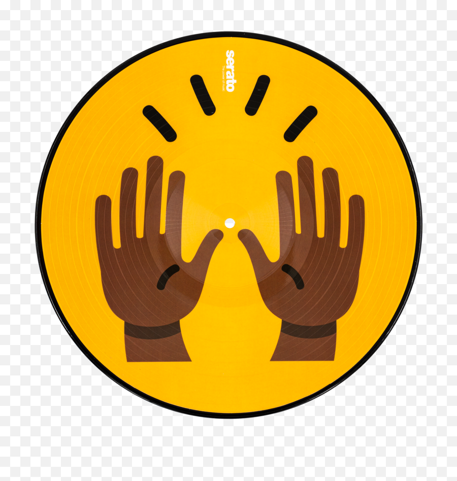 Serato Control Vinyl - Pray And Raised Hands Emoji Pair Emoji Vinyls Praying Hands Png,Praying Emoji Png