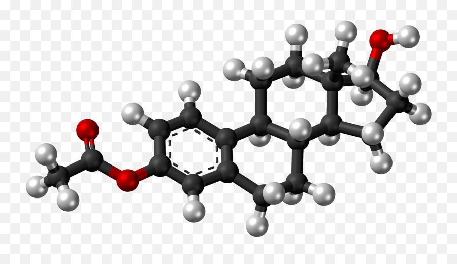 Fileestradiol Acetate Molecule Ballpng - Wikimedia Commons Testosterone Png,Molecule Png