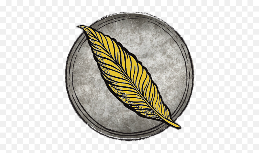 Yellow Feather Logo Tee - Quill Clipart Transparent Png,Feather Logo