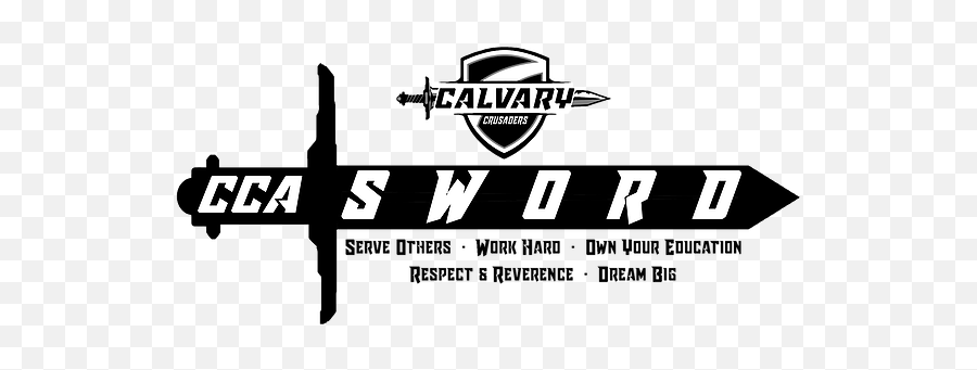 Cca Sword - Calvary Christian High School Png,Sword Logo Png