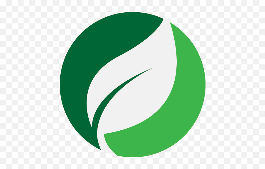 Green Leaf Logo Png - Circle Leaf Icon Png,Leaf Logo