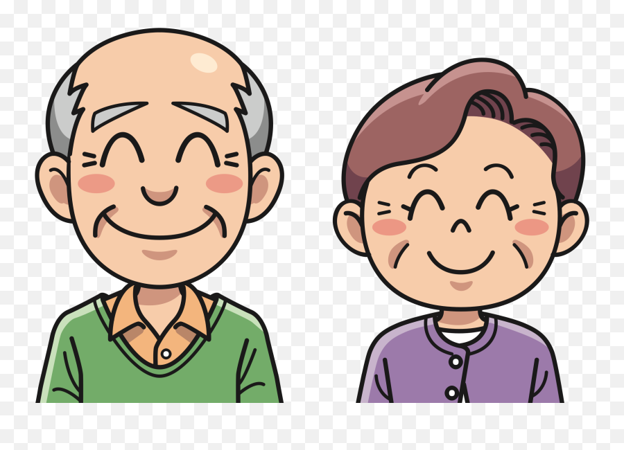 Download Grandpa Clipart Happy Old Couple - Grandma And Grandma And Grandpa Clipart Png,Grandma Png