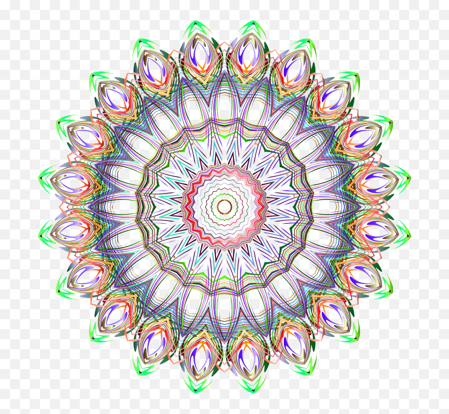 Chromatic Mandala Line Art No Background Free Svg - Circle Png,Line Background Png