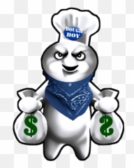 Dough Boy Gangsta - Gangster Pillsbury Doughboy Drawing Png,Pillsbury Doughboy Png