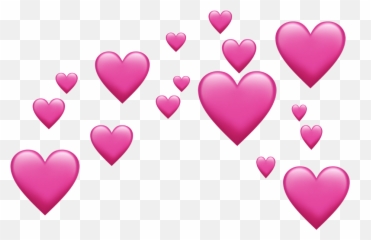 Free Png Pink Emoji Hearts Image - Transparent