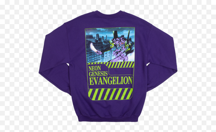 Evangelion Eva Purple Sweatshirt - Graphic Design Png,Evangelion Png