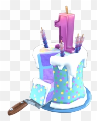 Fortnite Birthday Cake Back Bling Rare Backpack - Png